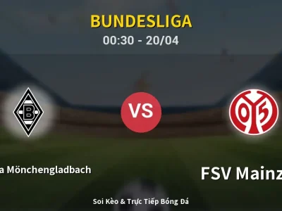 Kết Quả: Borussia Mönchengladbach 1-1 FSV Mainz 05 – Highlight & Bàn Thắng | Bundesliga