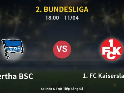 Soi Kèo Hertha BSC vs 1. FC Kaiserslautern – 18:00 11/04 | Nhận Định, Dự Đoán Tỷ Số