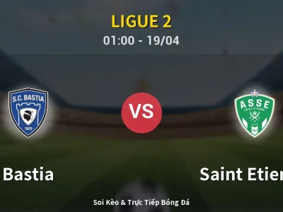 Kết Quả: Bastia 2-0 Saint Etienne – Highlight & Bàn Thắng | Ligue 2
