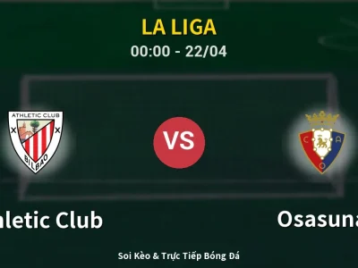 Kết Quả: Athletic Club 1-0 Osasuna – Highlight & Bàn Thắng | La Liga