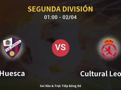 Kết Quả: Huesca 1-1 Cultural Leonesa – Highlight & Bàn Thắng | Segunda División