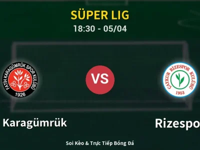 Soi Kèo Fatih Karagümrük vs Rizespor – 18:30 05/04 | Nhận Định, Dự Đoán Tỷ Số