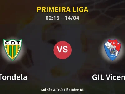Kết Quả: Tondela 2-2 GIL Vicente – Highlight & Bàn Thắng | Primeira Liga