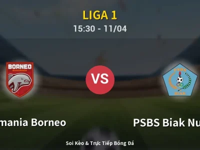 Soi Kèo Pusamania Borneo vs PSBS Biak Numfor – 15:30 11/04 | Nhận Định, Dự Đoán Tỷ Số