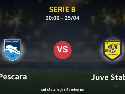 Soi Kèo Pescara vs Juve Stabia – 20:00 25/04 | Nhận Định, Dự Đoán Tỷ Số