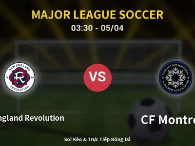 Kết Quả: New England Revolution 3-0 CF Montreal – Highlight & Bàn Thắng | Major League Soccer