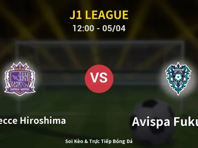 🔴 Trực Tiếp: Sanfrecce Hiroshima 0-1 Avispa Fukuoka – Link Xem J1 League (Full HD)