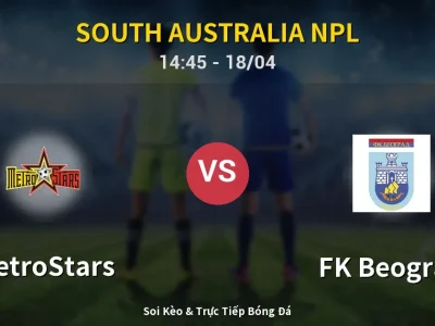 Kết Quả: MetroStars 3-0 FK Beograd – Highlight & Bàn Thắng | South Australia NPL