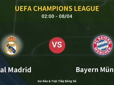Kết Quả: Real Madrid 1-2 Bayern München – Highlight & Bàn Thắng | UEFA Champions League